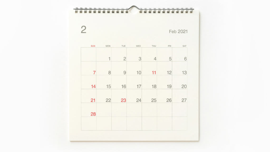 image of a calendar