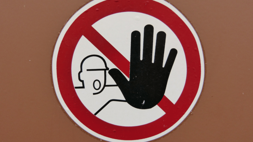 image of a warning sign