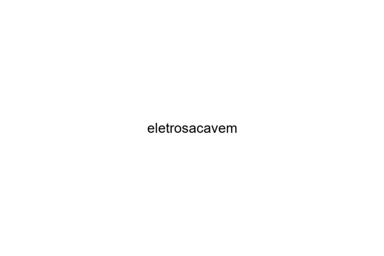 eletrosacavem