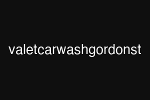 valetcarwashgordonst