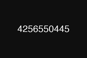 4256550445