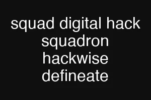 squad digital hack squadron hackwise defineate